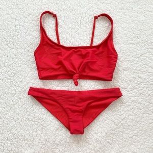 Frankie’s Bikinis Red Set
